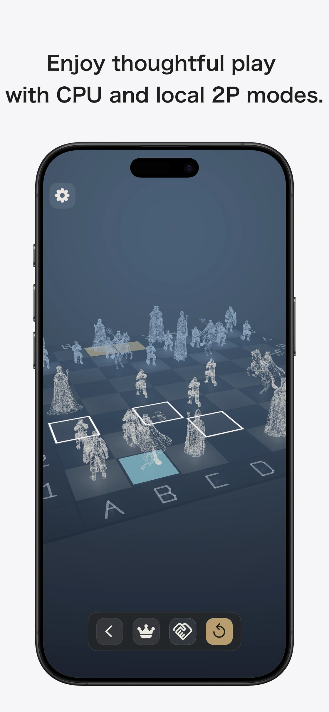 Blindmate Chess: Playing a three-dimensional chess game