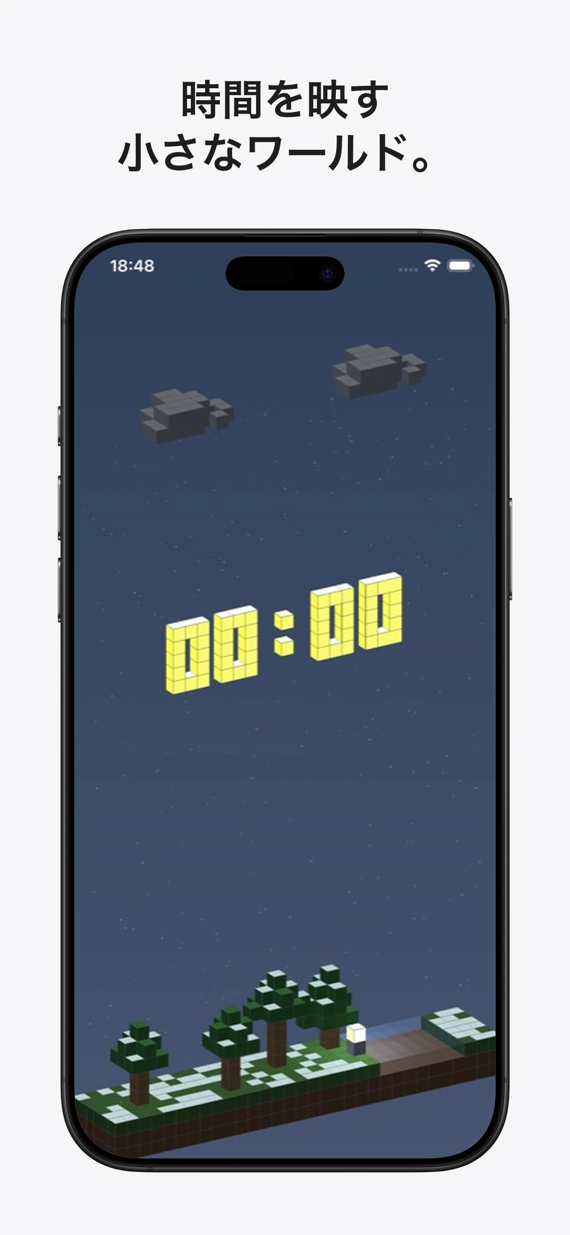 Tokiora:時間とともに変化するブロックの時計ワールド