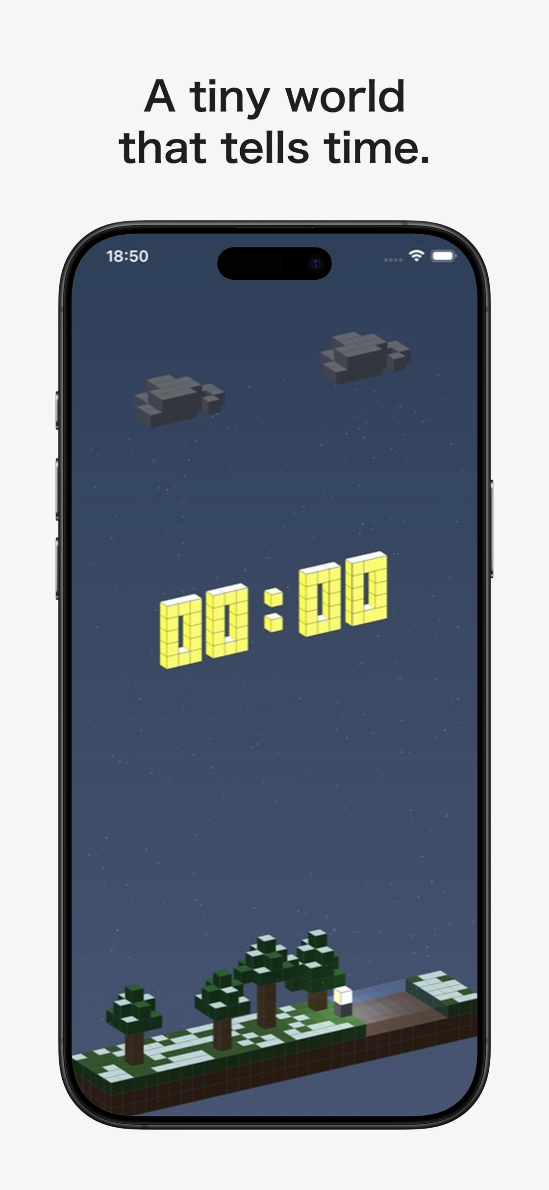 Tokiora: A block world that tells the time